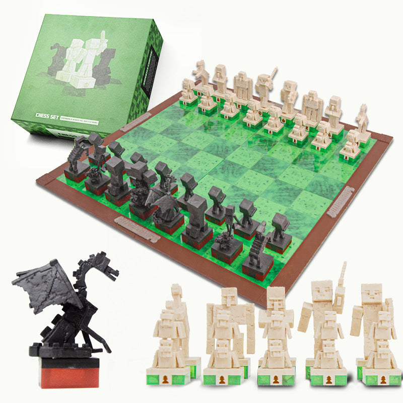 Minecraft Chess Set The Noble Collection Minecraft Chess Set The Noble Collection